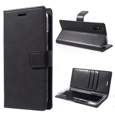 Mycase Leather Folder Samsung Galaxy Note 10 - Black - MyMobile