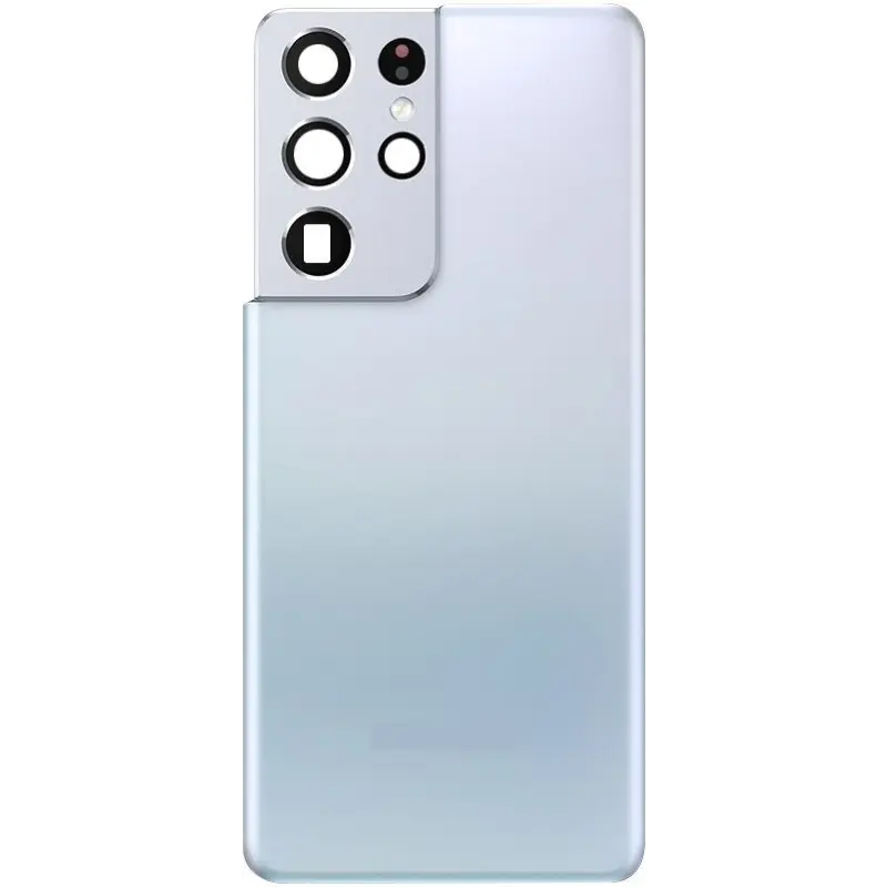 AMPLUS Rear Cover Glass For Samsung Galaxy S21 Ultra G998-Phantom Silver - MyMobile