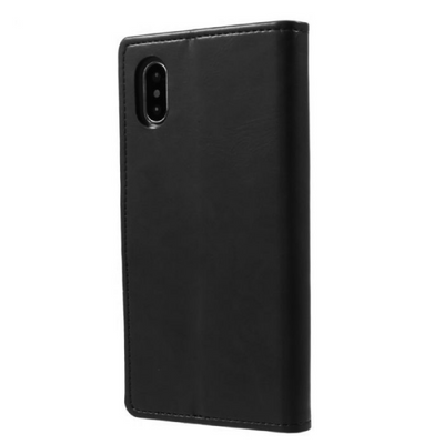 Mycase Leather Folder Iphone Xs Max 6.5 - Black - MyMobile