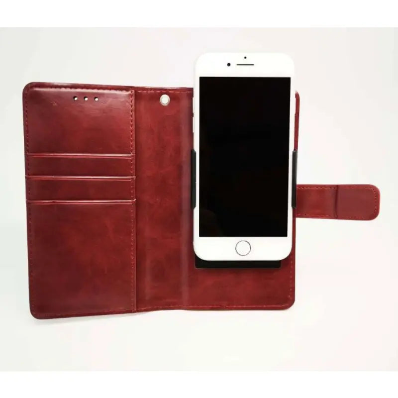 Mycase Universal Leather Folder Red L - MyMobile