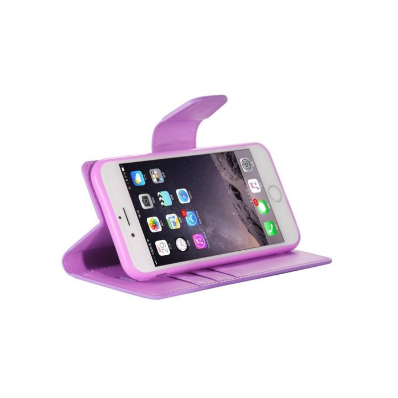 Mycase Leather Wallet Iphone 7/8 Plus - Purple - MyMobile
