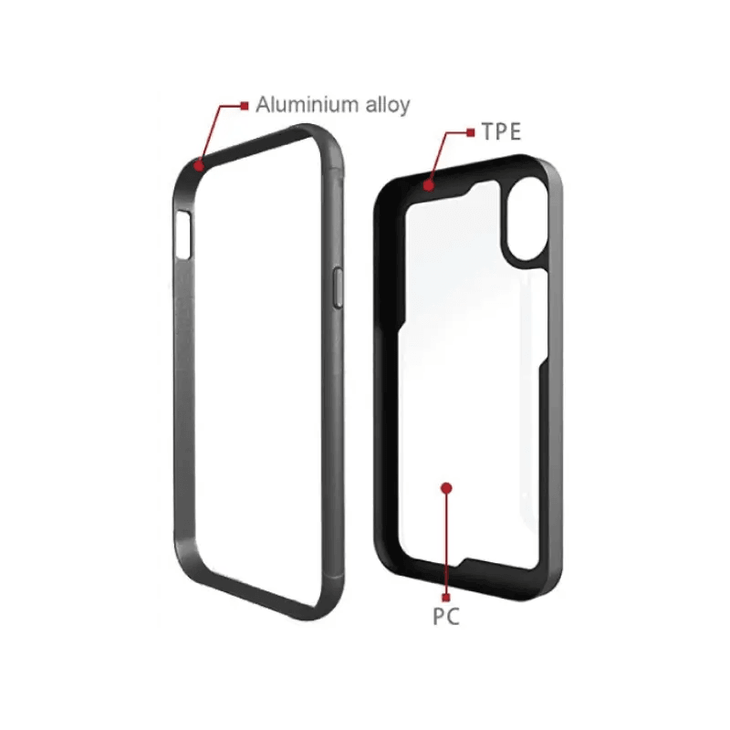 Pure Adventure Metal Case Iphone Plus 8 / 7 / 6 - Black - MyMobile