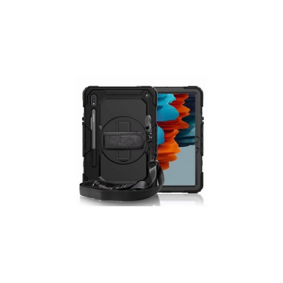 Pure Guardian 2 Case Samsung Tab A7 Lite 2021 - Black With Strap And In-build Screen Guard