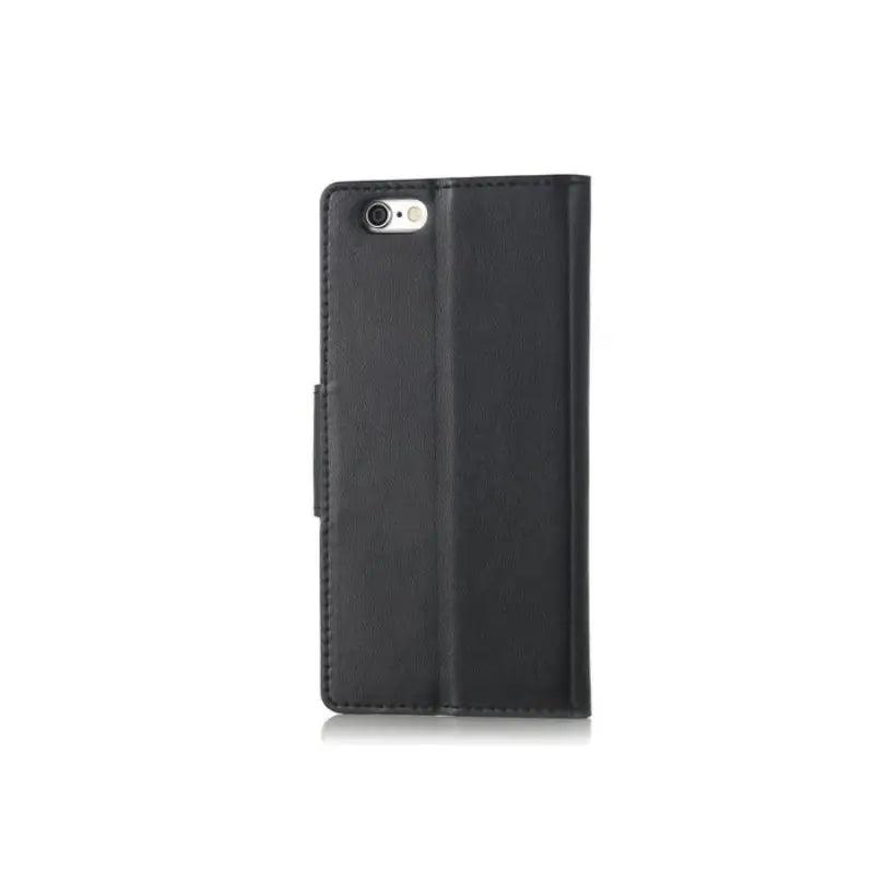 Mycase Leather Wallet Oppo F1s Black - MyMobile