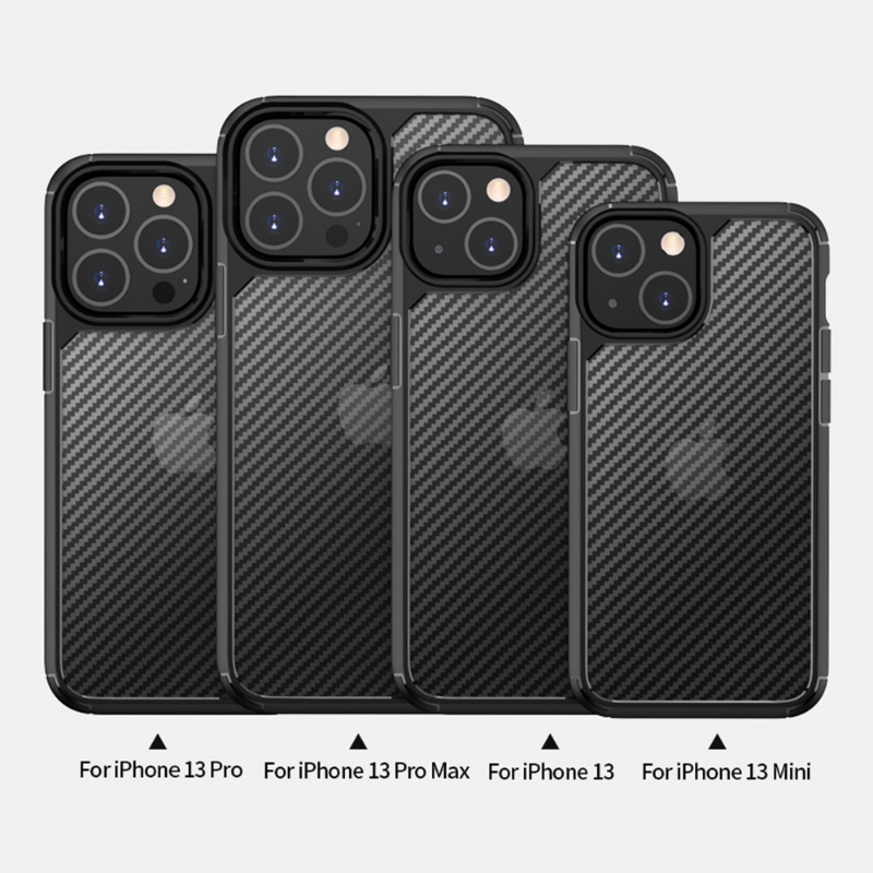Carbon Fiber Hard Shield Case Cover for iPhone 14 Pro Max