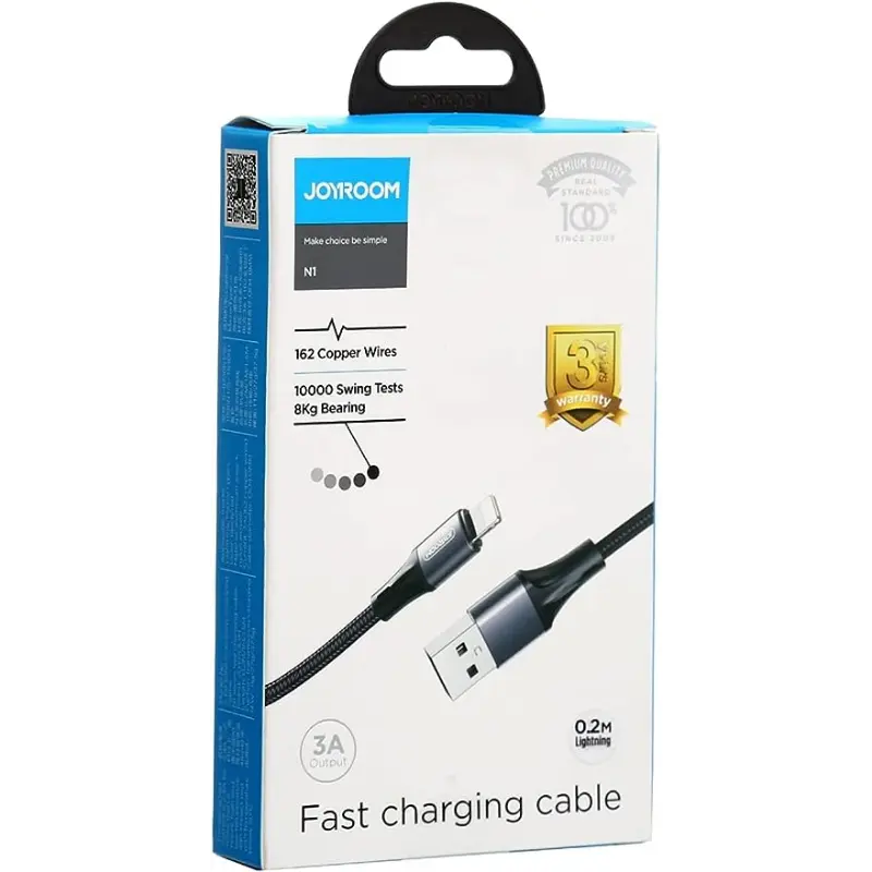 Joyroom - Lightning Fast Charging Cable 1m- Black Jr-n1 - MyMobile