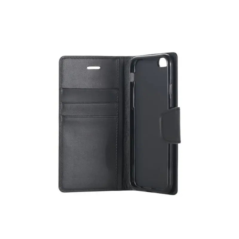 Mycase Leather Wallet Samsung J7 Prime Black - MyMobile