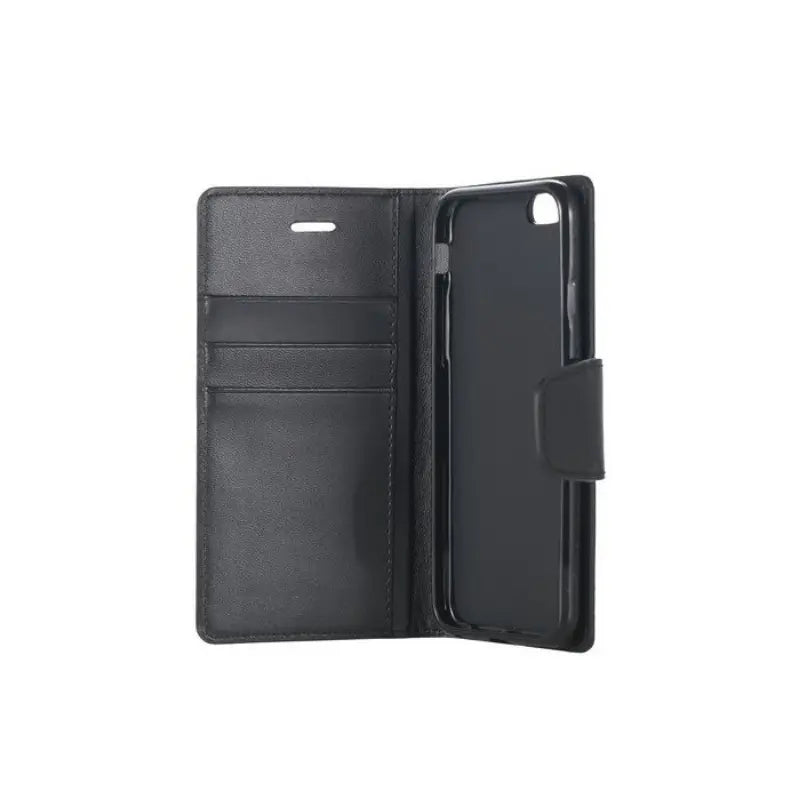 Mycase Leather Wallet Samsung J2 Pro 2018 Black - MyMobile