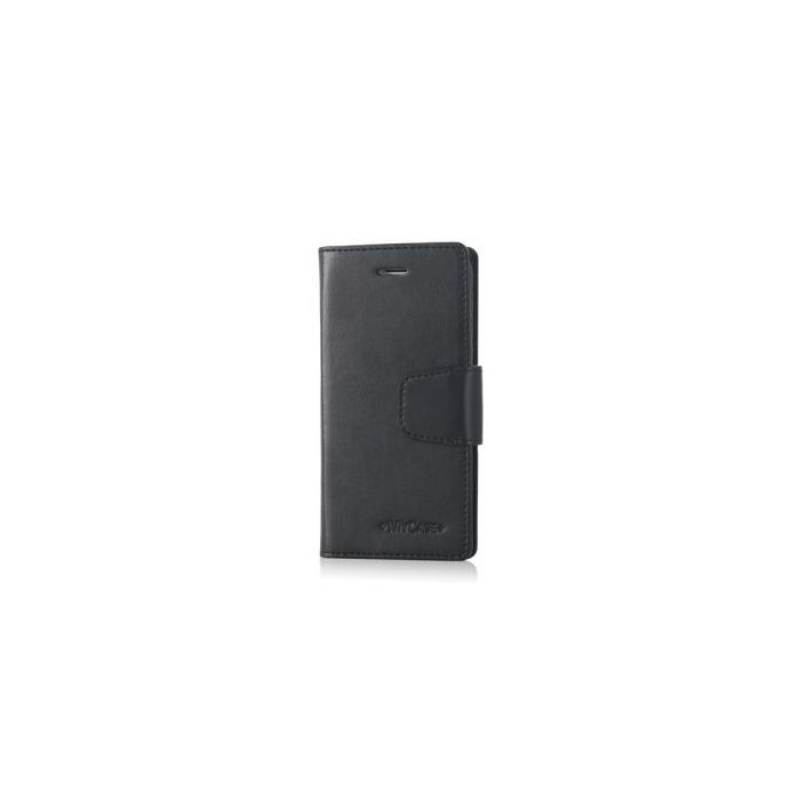 Mycase Leather Wallet Samsung J2 Pro 2018 Black