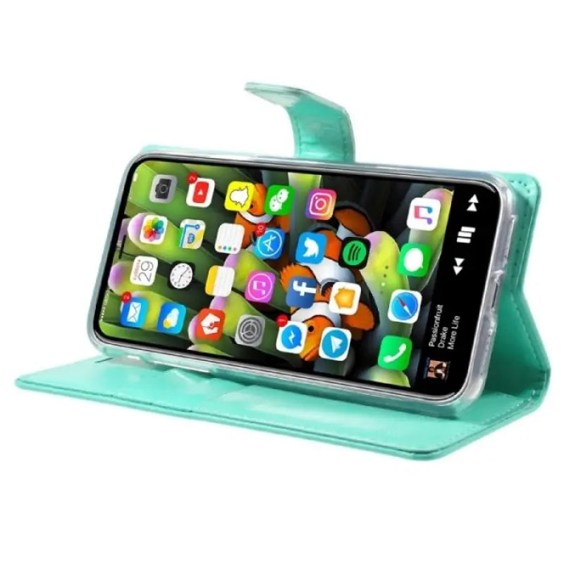 Mycase Leather Folder Iphone Xr 6.1 - Emerald - MyMobile