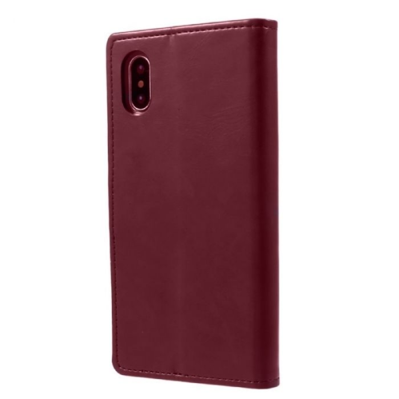 Mycase Leather Folder Iphone 11 Pro Max 2019 6.5 - Berry Red