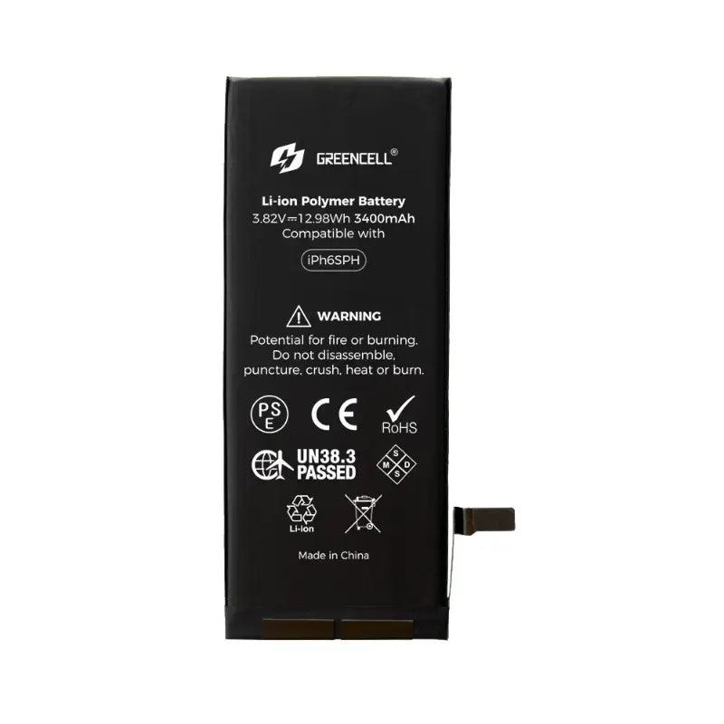 Greencell (High Capacity 3400mAh) iPhone 6s Plus Replacement Battery with Adhesive Strips - MyMobile