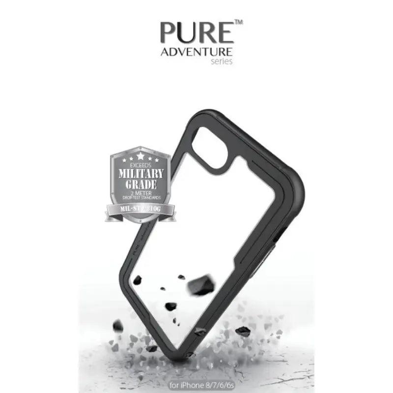 Pure Adventure Metal Case Iphone Plus 8 / 7 / 6 - Black - MyMobile