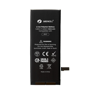 Greencell (Standard Capacity 1960mAh) iPhone 7 Replacement Battery with Adhesive Strips - MyMobile