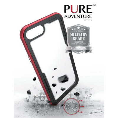 Pure Adventure Metal Case Iphone Plus 8 / 7 / 6 - Red
