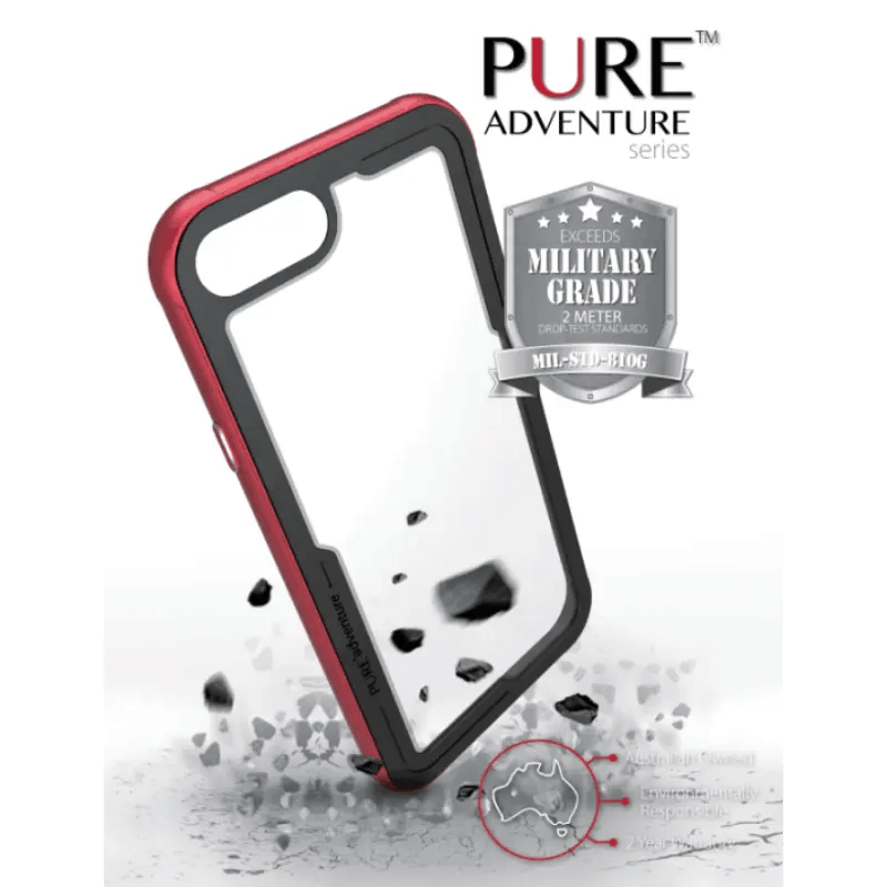 Pure Adventure Metal Case Iphone Plus 8 / 7 / 6 - Red - MyMobile