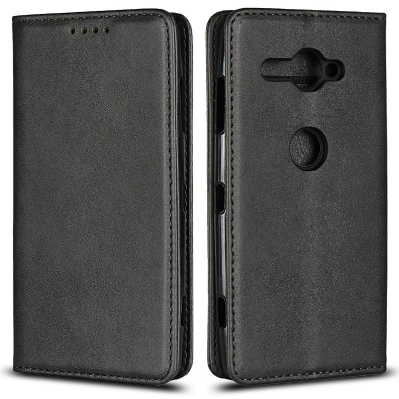 Mycase Leather Wallet Sony Xz2 Black