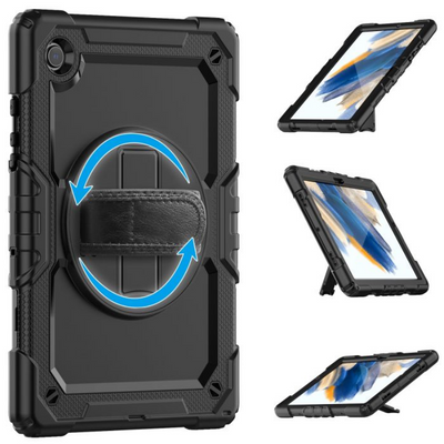 Pure Guardian 2 Case Samsung Tab A8 10.5 (2021) - Black With Lanyard And In-build Screen Guard
