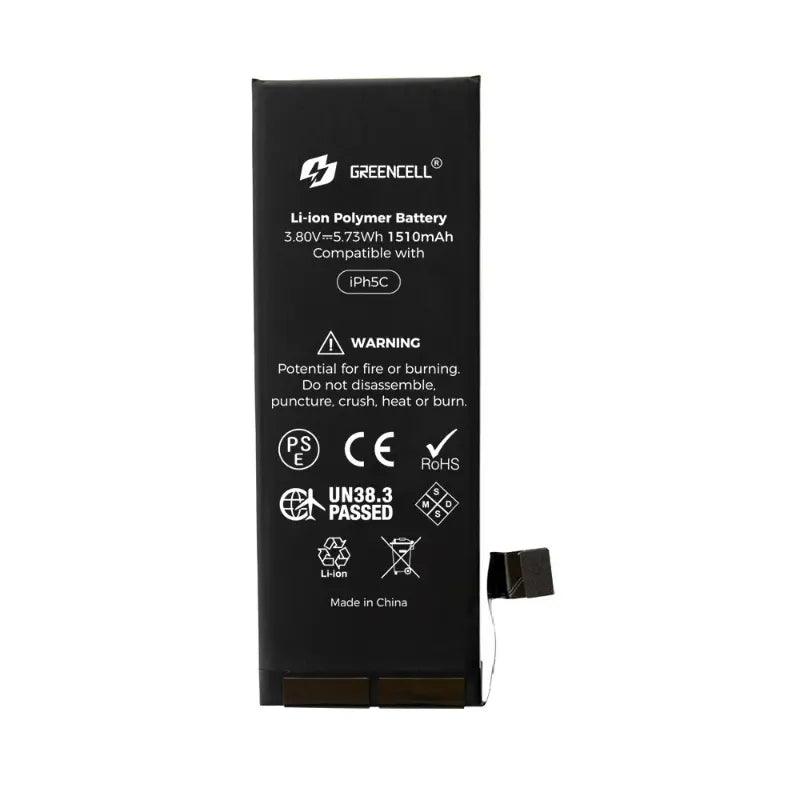 Greencell (Standard Capacity 1510mAh) iPhone 5c Replacement Battery with Adhesive Strips - MyMobile