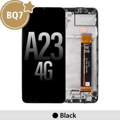 BQ7 Samsung Galaxy A23 4G A235F OLED Screen Replacement Digitizer with Frame -Black (As the same as service pack, but not from official Samsung) - MyMobile