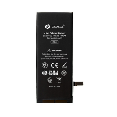 Greencell (Standard Capacity 1810mAh) iPhone 6 Replacement Battery with Adhesive Strips - MyMobile