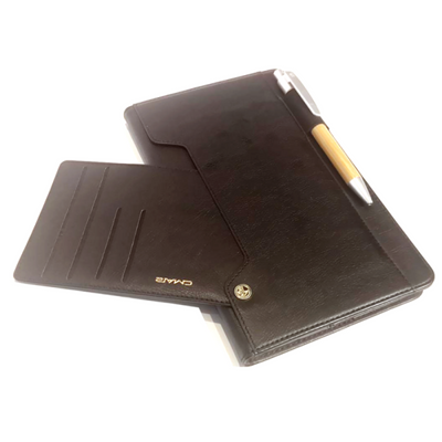 Mycase Gold Class Leather Wallet Ii Samsung Tab A 8 - Black - MyMobile