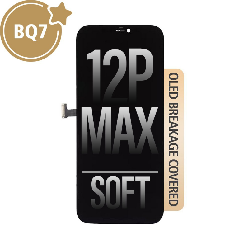 **AS THE SAME PRICE AS BQ7 INCELL** BQ7 Soft OLED Assembly for iPhone 12 Pro Max Screen Replacement