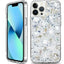 Dried Flower Bling Foil Case Cover For Iphone 14 Pro