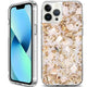 Dried Flower Bling Foil Case Cover For Iphone 14 Pro Max