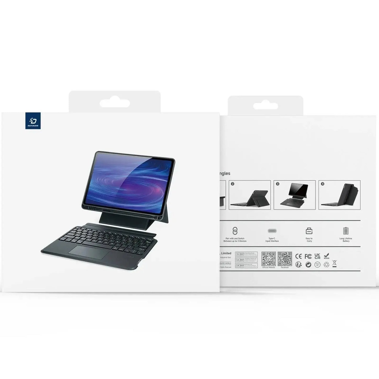 Dux Ducis Keyboard With Protective Case For Samsung Tab A8 2021 10.5 X200/x205 - MyMobile