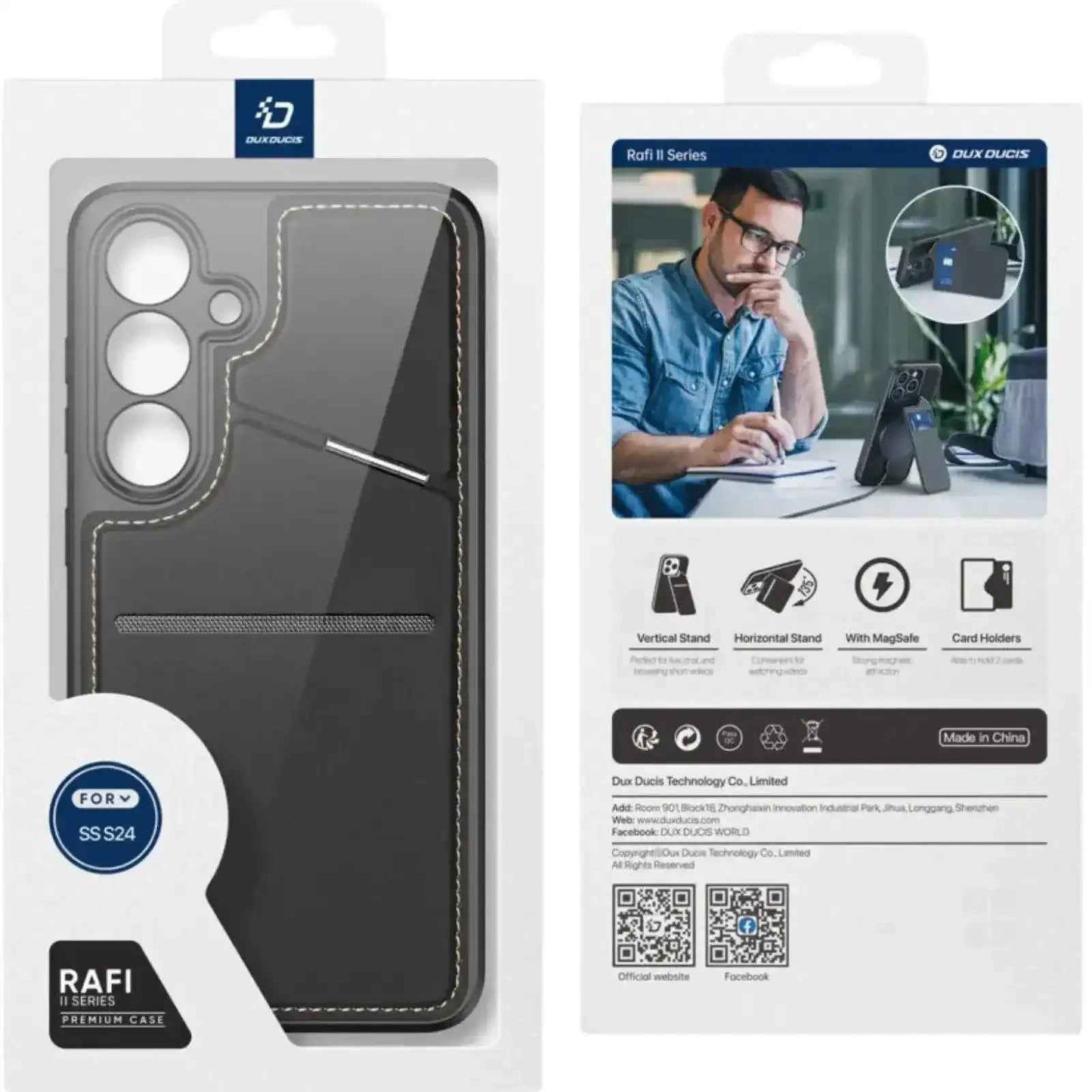 Dux Ducis Rafi Series ll MagSafe For Samsung Galaxy S24 - Back Wallet - MyMobile