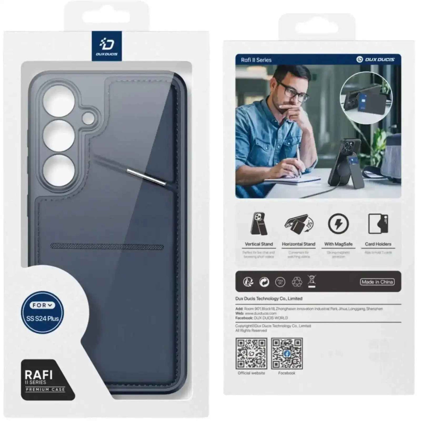 Dux Ducis Rafi Series ll MagSafe For Samsung Galaxy S24 Plus - back Wallet - MyMobile