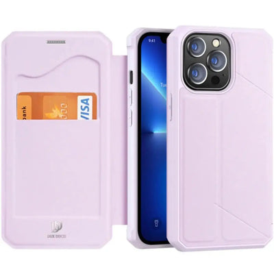 Dux Ducis Skin - x Series Magnetic Flip Case Cover For Iphone 13 Pro - pink - MyMobile