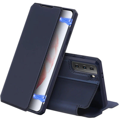 Dux Ducis Skin X Series Magnetic Flip Wallet Samsung Galaxy S21 Plus - Blue - MyMobile