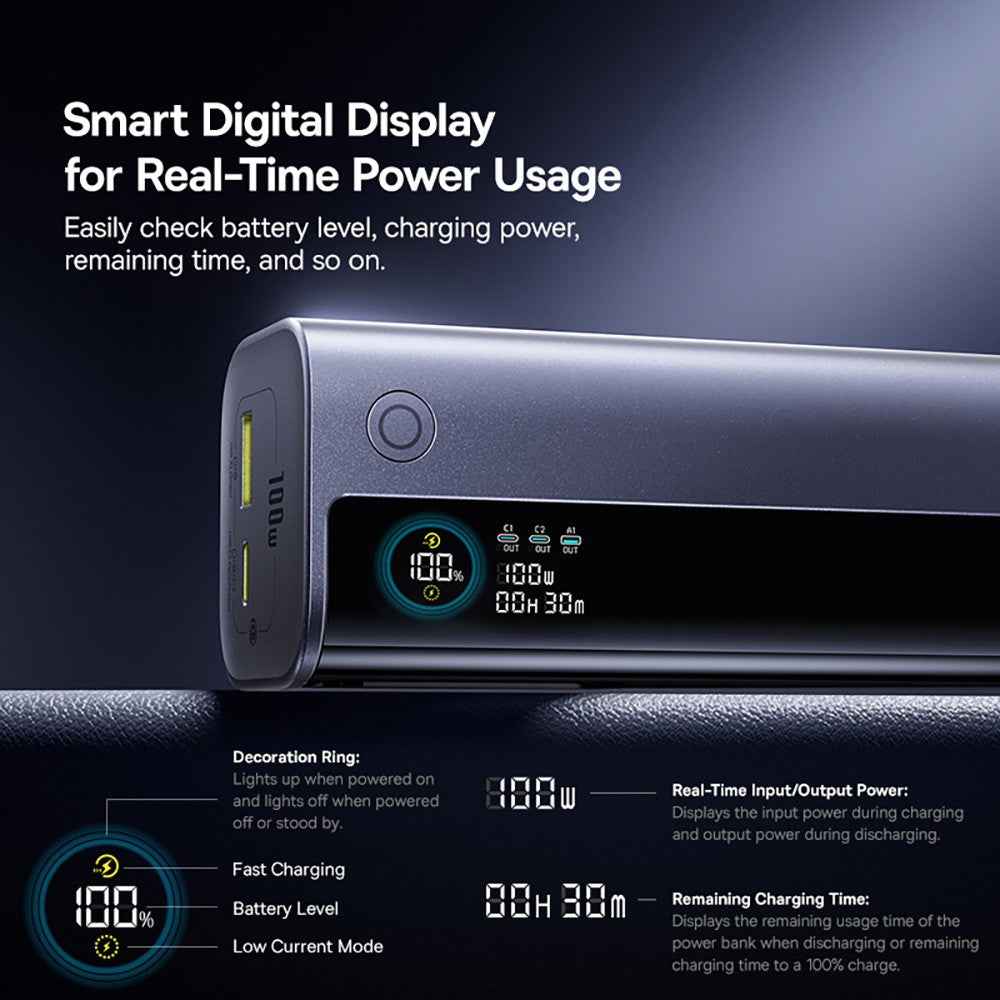 Baseus EnerGeek GR11 Power Bank With Retractable Cable 10,000mAh 100W