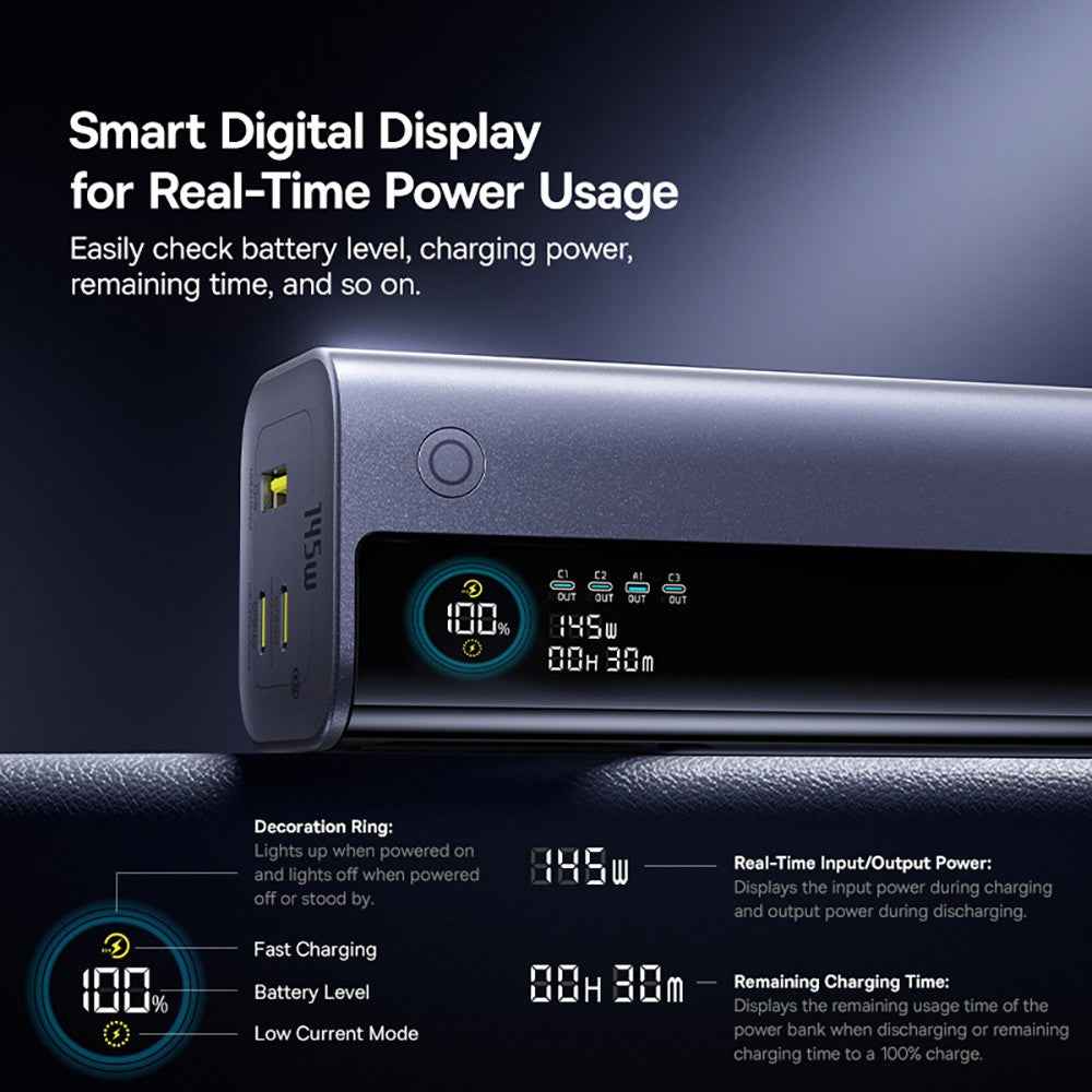Baseus EnerGeek GR11 Power Bank With Retractable Cable 20,000mAh 145W