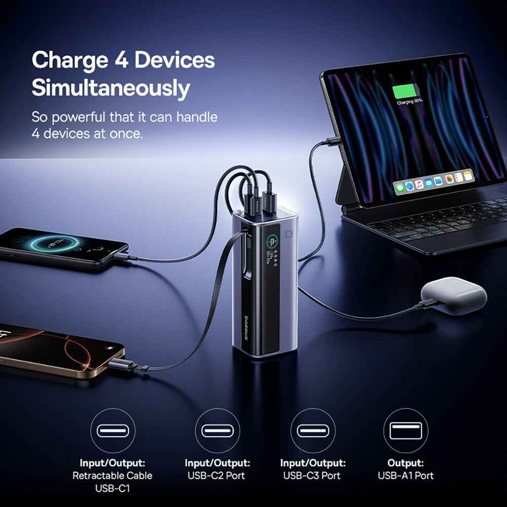 Baseus EnerGeek GR11 Power Bank With Retractable Cable 20,000mAh 145W