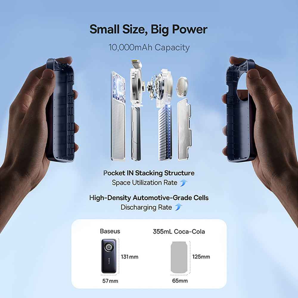 Baseus EnerCore CR11 Power Bank With Retractable Cable 10,000mAh 45W