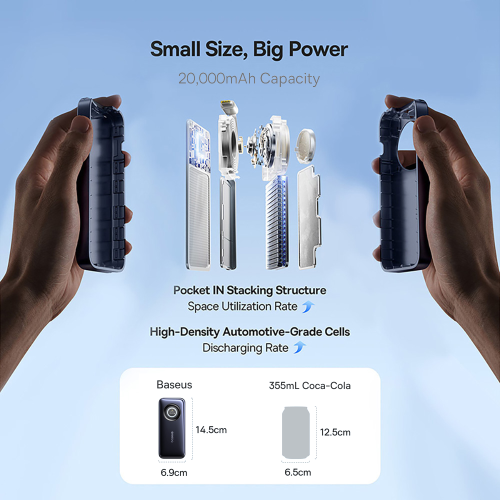Baseus EnerCore CR11 Power Bank With Retractable Cable 20,000mAh 67W