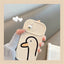 Duck Pattern Sliding Window Silicone Mobile Phone Case For iPhone 14