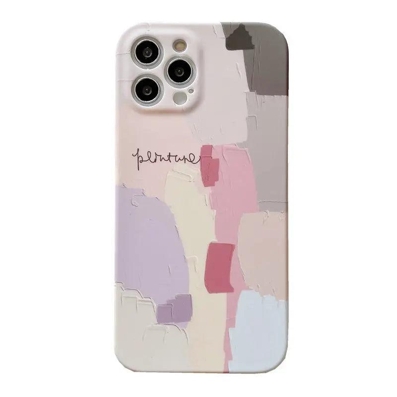 Suitable For IP 12 Mobile Phone Case Morandi Color Matching Matte Tpu - MyMobile