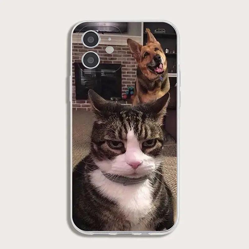 Painted Cat Transparent TPU Soft Shell Phone Case - MyMobile