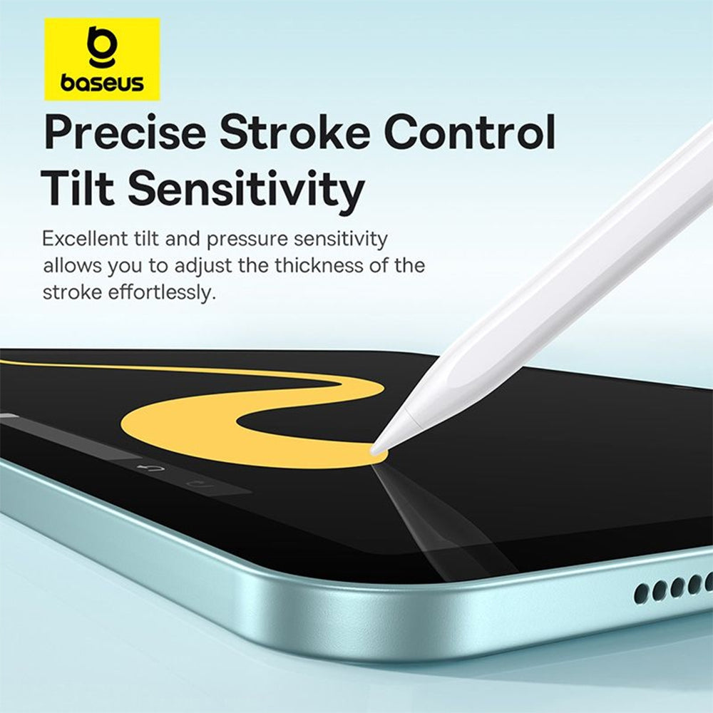 Baseus Smooth Writing 3 Wired Charging Stylus (Active Tilt Sensitivity Version) -Moon White