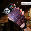 European And American Punk Gradient Rhinestone Makeup Mirror Phone Case For iPhone 14