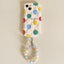 Color Polka Dot Chain Lanyard Phone Case For iPhone 14