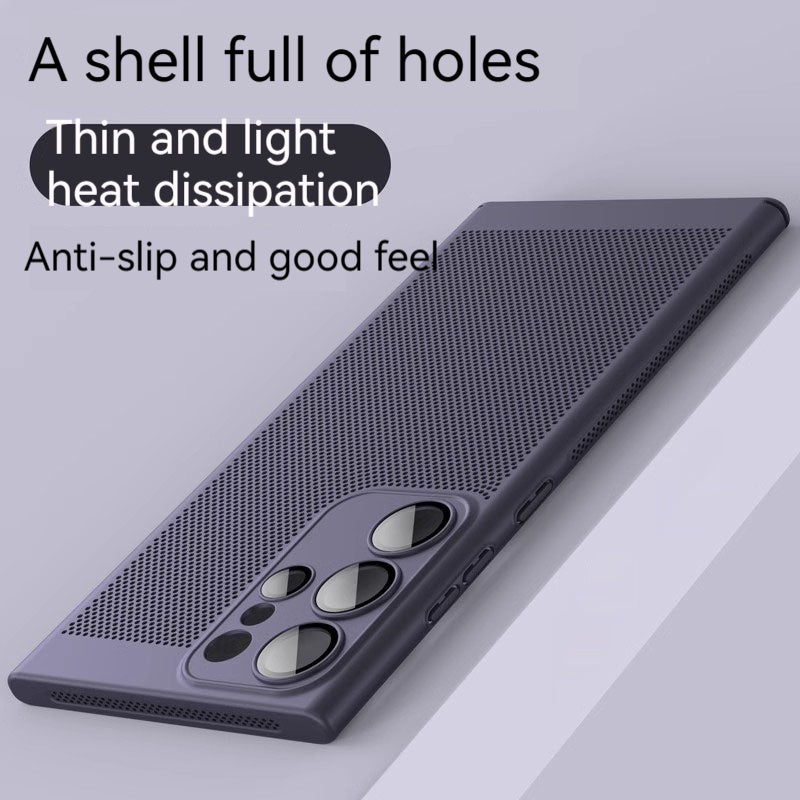 Honeycomb Heat Dissipation Mobile Phone Case For Samsung Galaxy S23