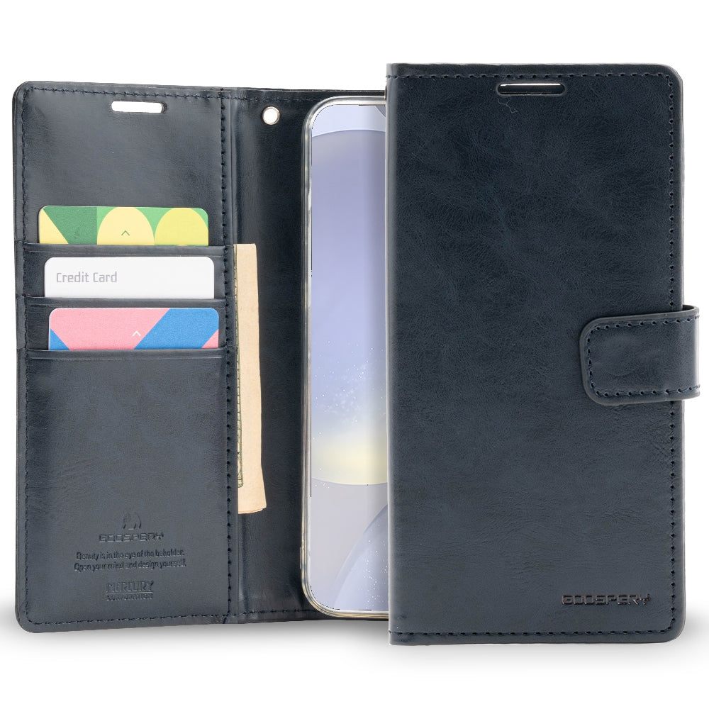 Mercury Blue Moon Diary Case for Samsung Galaxy S24 Plus