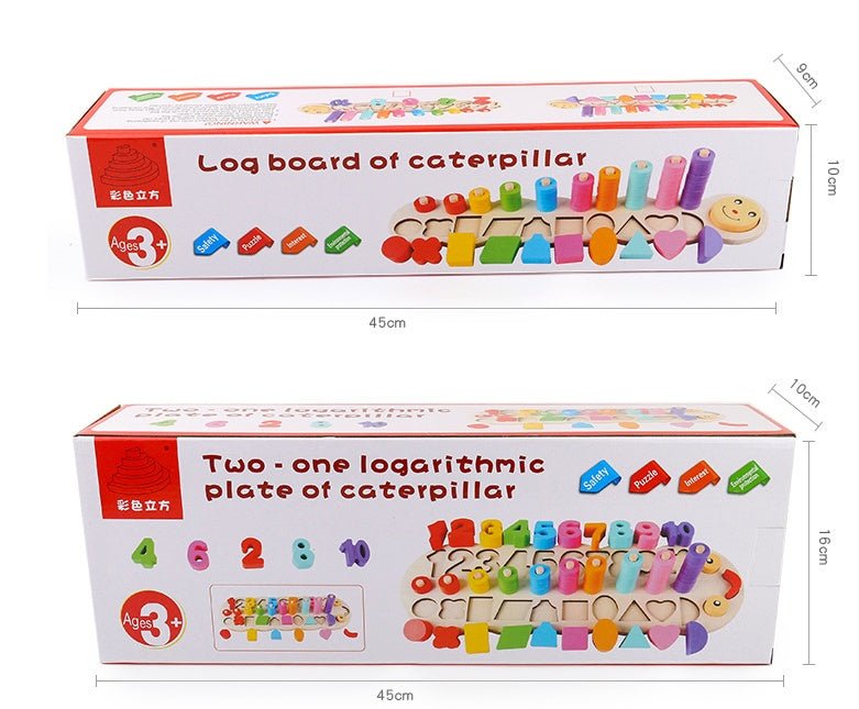 Early Childhood Education Wooden Logarithmic Board For Kids & Children - MyMobile