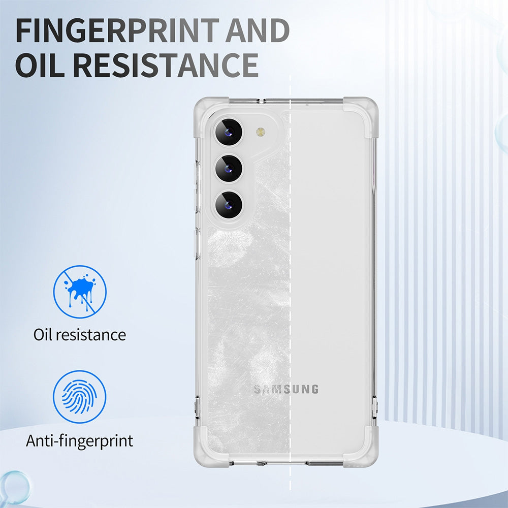 Anti-Shock Space Protective Clear Case Cover for Samsung Galaxy S24 Plus-Transparent