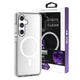 UTIA Shockproof Transparent Case Cover With Magnetic Ring for Samsung Galaxy S24 / S25-Transparent